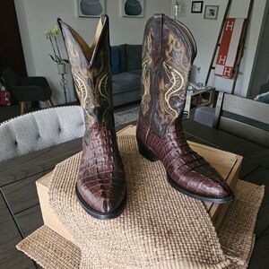 Brown Western Leather Boots